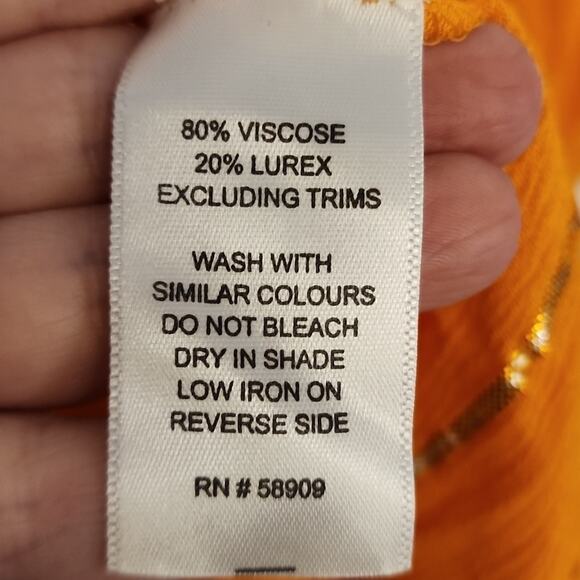 GB Girls Orange Dress or Swim Coverup, NWT - Picture 6 of 7